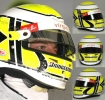Jenson Button 1:2 Scale Bell Helmet Brawn GP - Price From £69.99 Jenson Button 1:2 Scale Bell Helmet Brawn GP